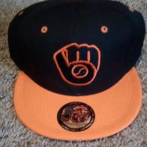 Black and Orange Baseball Cap